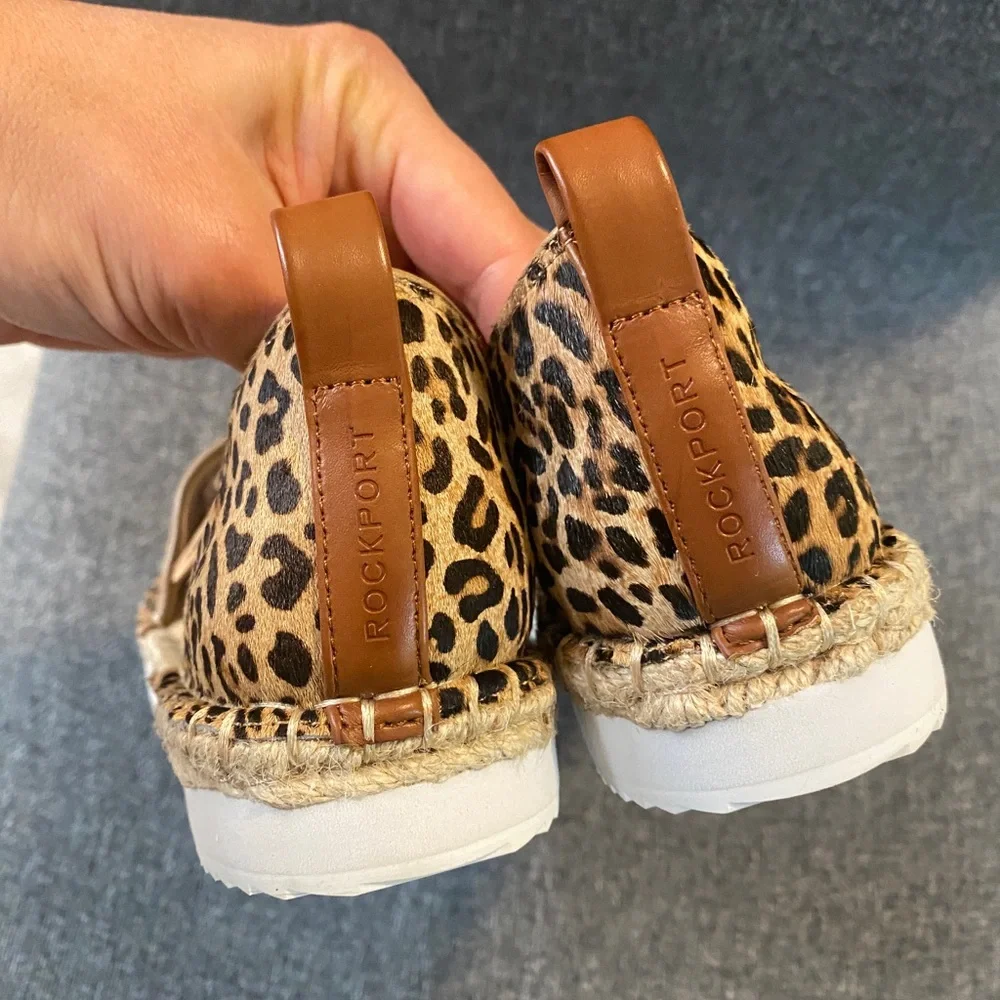 ROCKPORT Real Cow Fur Espadrilles Sandals